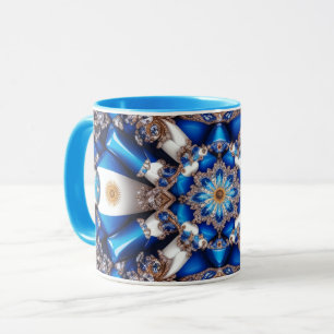 Caneca Combo Mug com cores argentinas
