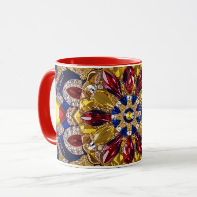 Caneca Combo Mug com cores colombianas (Frente Esquerda)