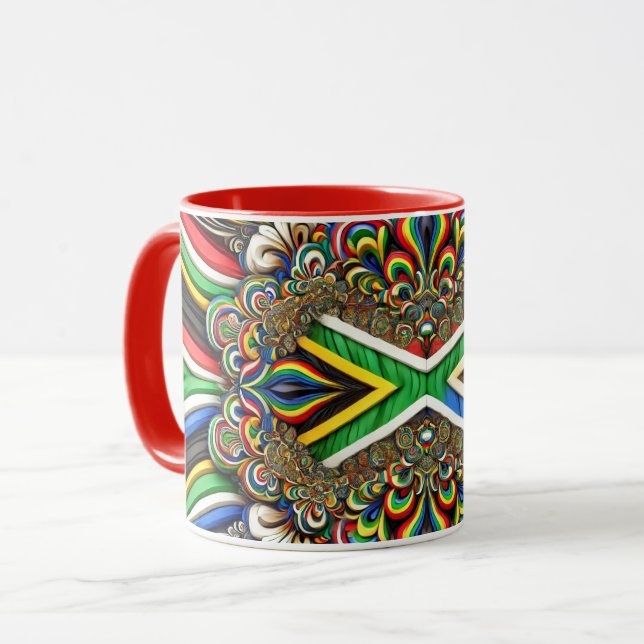 Caneca Combo Mug com cores sul africanas (Frente Esquerda)