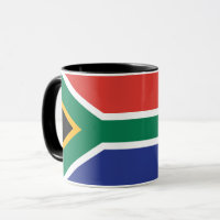 Combo Mug Da Bandeira Da África Do Sul
