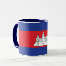 Caneca Combo Mug Da Bandeira Do Camboja