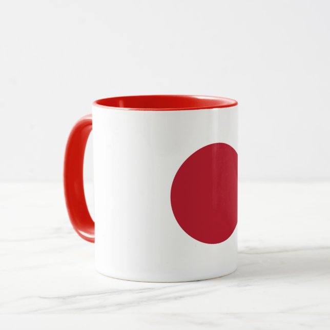 Caneca Combo Mug Da Bandeira Do Japão (Frente Esquerda)