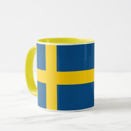 Caneca Combo Mug De Bandeira De Suecia