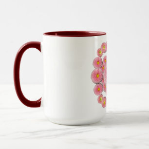 Caneca Combo Mug de Daisies Rosa