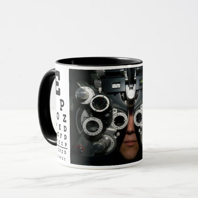 Caneca Combo Mug de Optometria (Frente Esquerda)