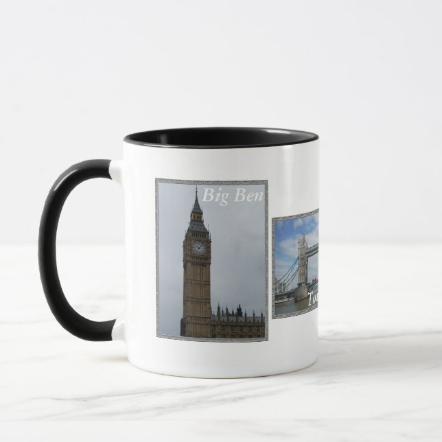 Caneca Combo Mug em 3 painéis de Londres (Esquerda)