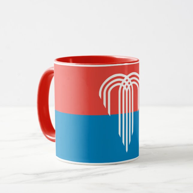 Caneca Combo Mug Patriótico com bandeira de Kansas City (Frente Esquerda)