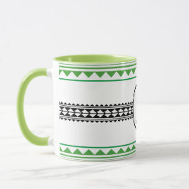 Caneca Combo mug Tribal cagou Style vert