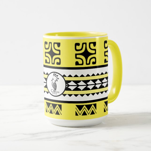 Caneca Combo mug Tribal Ethnic 44,3 ml (Frente Esquerda)