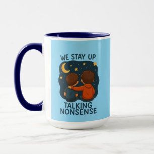 Caneca Combo Noite Estrelada de Amizade Fofa
