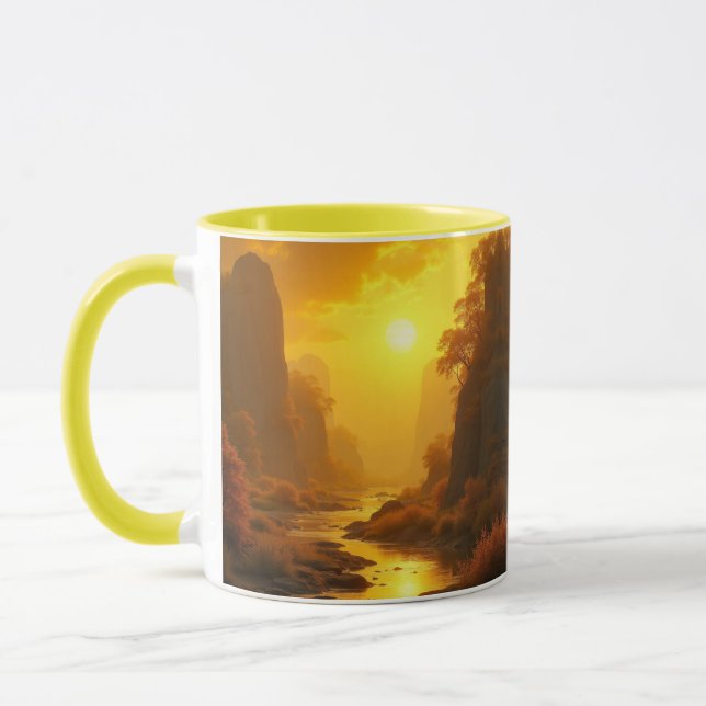 CANECA COMBO - PAISAGEM OURO (Esquerda)