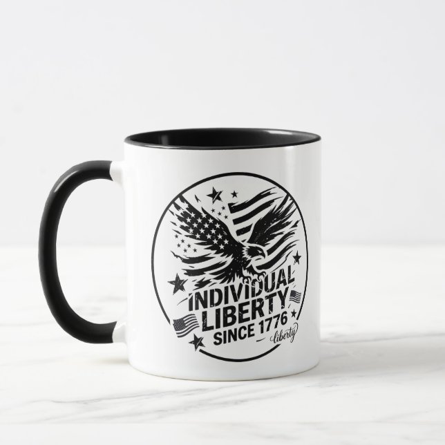 Caneca Combo Patriótica Liberdade Individual Desde (Esquerda)