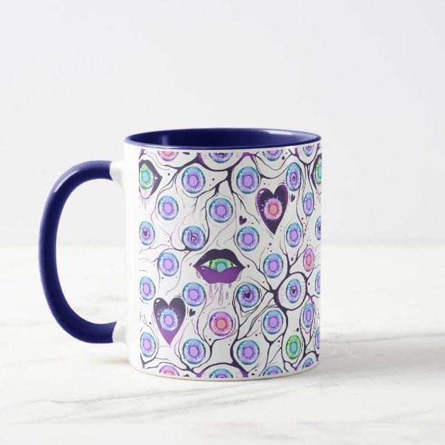 Caneca Combo Personalizada com Design Único de Olh (Esquerda)