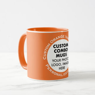 Caneca Combo Personalizado de Moldura de Foto Redonda + T
