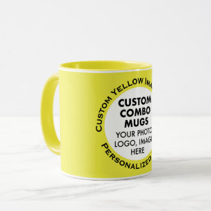 Caneca Combo personalizado de moldura de foto redonda + t
