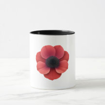 Caneca Combo Preta - Flor de Anêmona