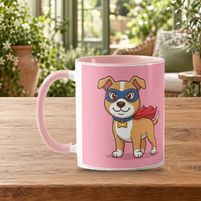 Caneca Combo Rosa Super Cachorro Herói (Criador carregado)