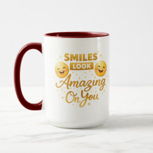 Caneca Combo “Sorrísos Ficam Incríveis Em Você” Do