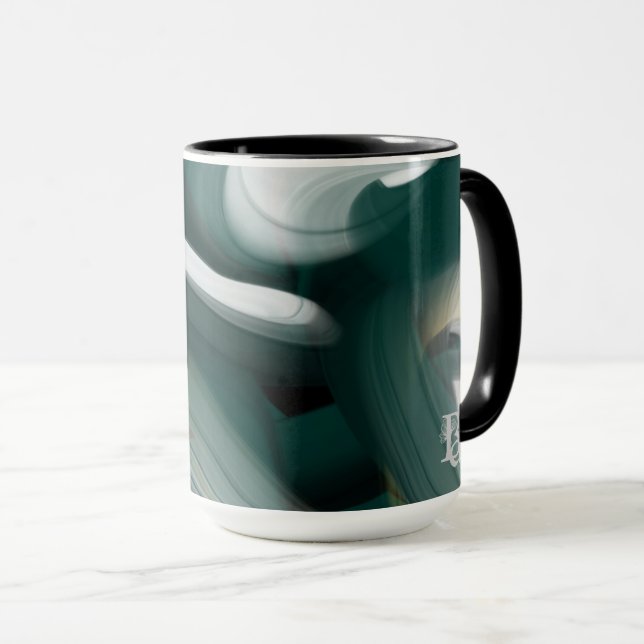 Caneca Combo Tendência Abstrata Decoração de Inter (Frente Esquerda)