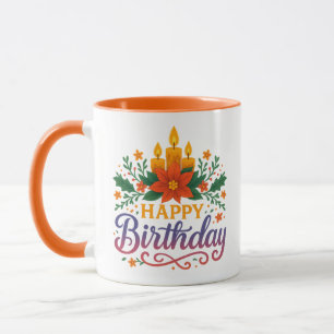 Caneca Combo Vela de Aniversário Feliz