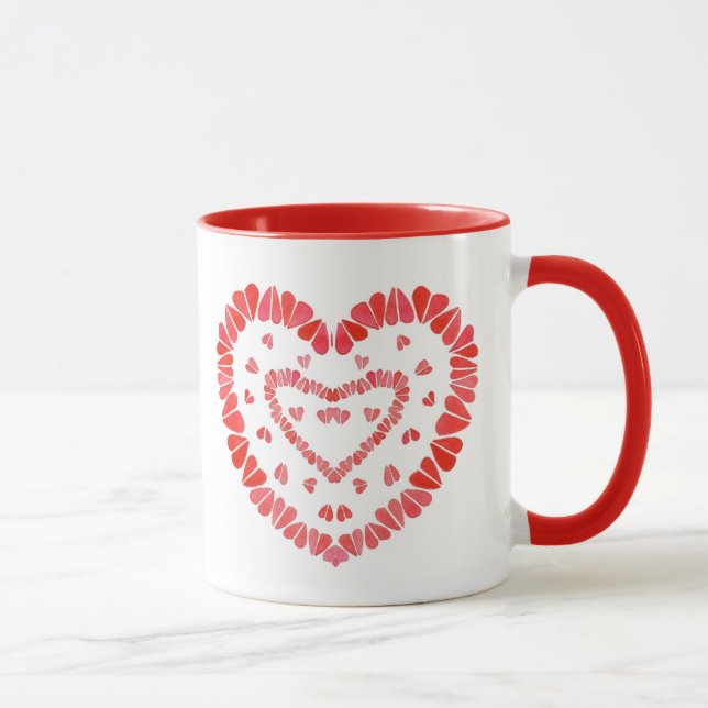 CANECA COMBO VERMELHO CORAÇÕES DOCES (Direita)