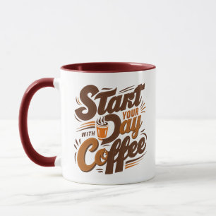 Caneca Comece seu dia com café