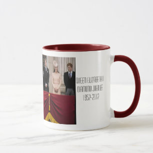 Caneca comemorativa do jubileu de diamante da