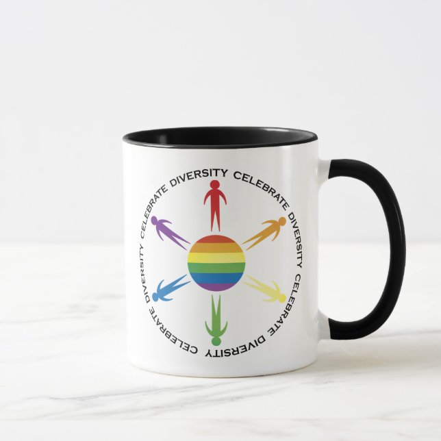 Caneca Comemore a diversidade (Direita)
