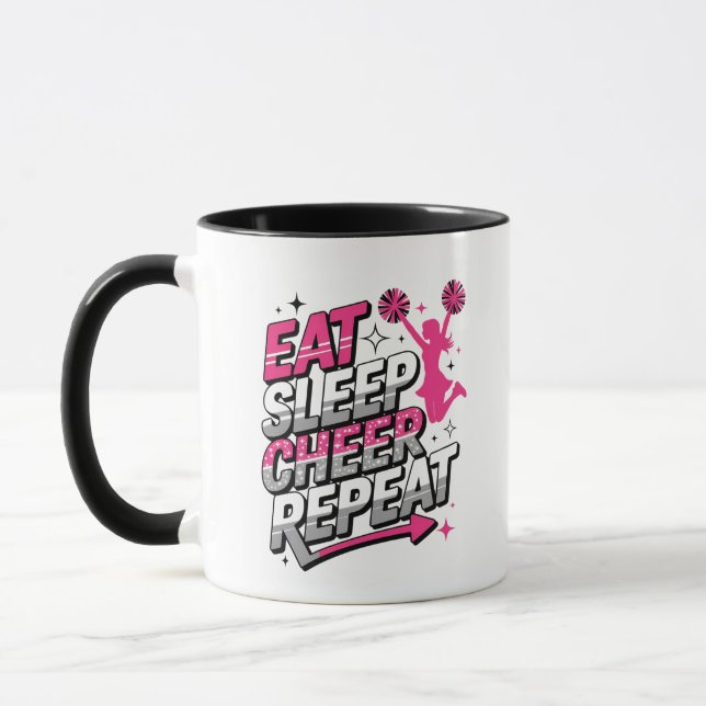 Caneca Comer Dormir Alegrar Repetir – Espírito de Equipe  (Esquerda)