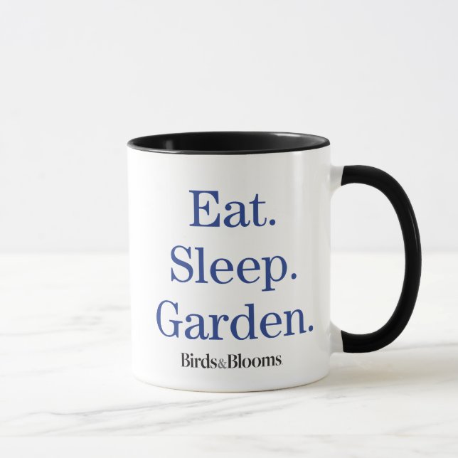 Caneca Comer. Dormir. Jardim. (Direita)