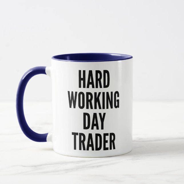 Caneca Comerciante de Dia de Trabalho do duro (Esquerda)