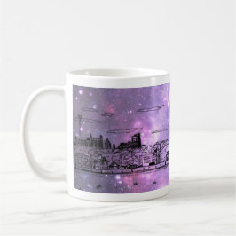 Caneca cómica de Chicago do estilo da nebulosa