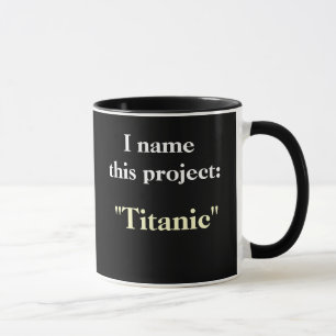 Caneca cómico inspirador conhecida do projeto do