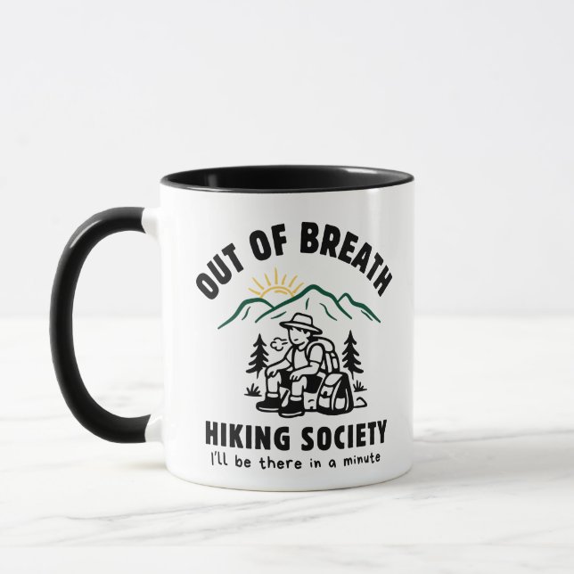 Caneca Cômico Nas Trilhas Sem Fôlego Nascer do Sol na Mon (Esquerda)