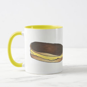 Caneca Comida de Eclair para Baía de Chocolate Francês