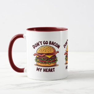 Caneca Comida Engraçado Pun Bacon Lover Cheeseburger Desi