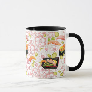Caneca Comida japonesa: Teste padrão 2 do sushi