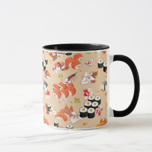 Caneca Comida japonesa: Teste padrão 3 do sushi