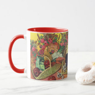 Caneca Comidas Orgânicas, Jardins Vegetais, Flores Emerge