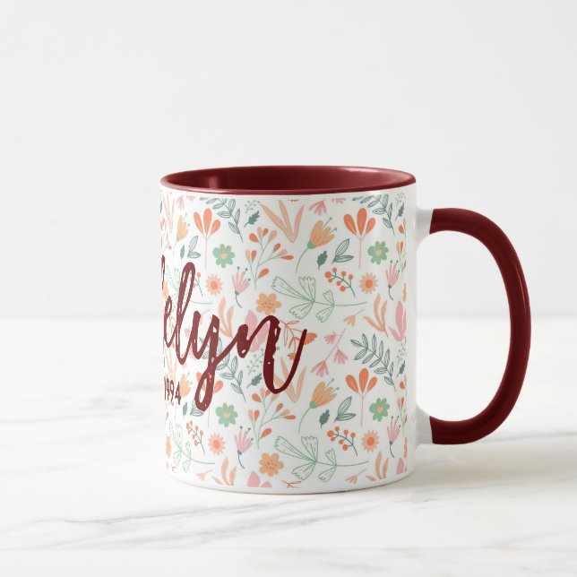 Caneca Commemorative floral mug (Direita)