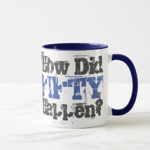 Caneca Como Aconteceram Cinquenta? - Mug De Café De Duas