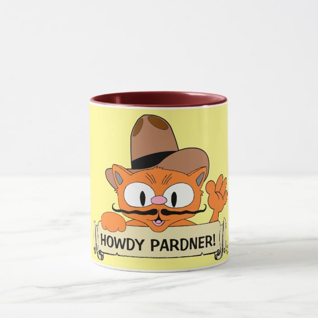 Caneca "COMO É QUE É, PARCEIRO!" Bigode de Cowboy de Dese (Centro)