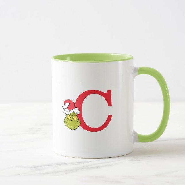 Caneca Como o Grinch Roubou o Natal | Monogram C (Direita)