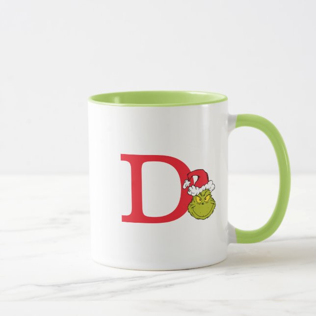 Caneca Como o Grinch Roubou o Natal | Monogram D (Direita)