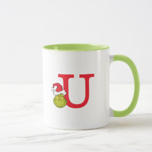 Caneca Como o Grinch Roubou o Natal Monogram U