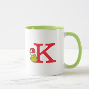 Caneca Como o Grinch Roubou o Natal Monograma K