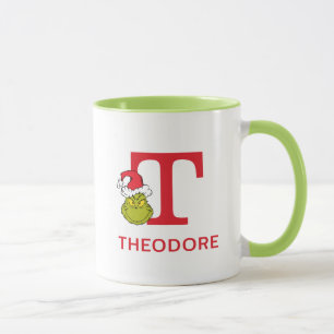 Caneca Como o Grinch Roubou o Natal   Nome e Monograma T