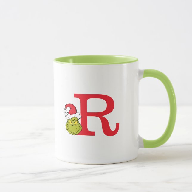 Caneca Como o Grpolegadas roubou o Natal | Monograma R (Direita)