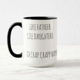 Caneca Como Pai Como Filha Engraçada Coca Café Mug