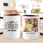 Caneca Como Pai Como Filha | Foto<br><div class="desc">Como o Pai Como Filha,  oh,  merda,  foto personalizada</div>